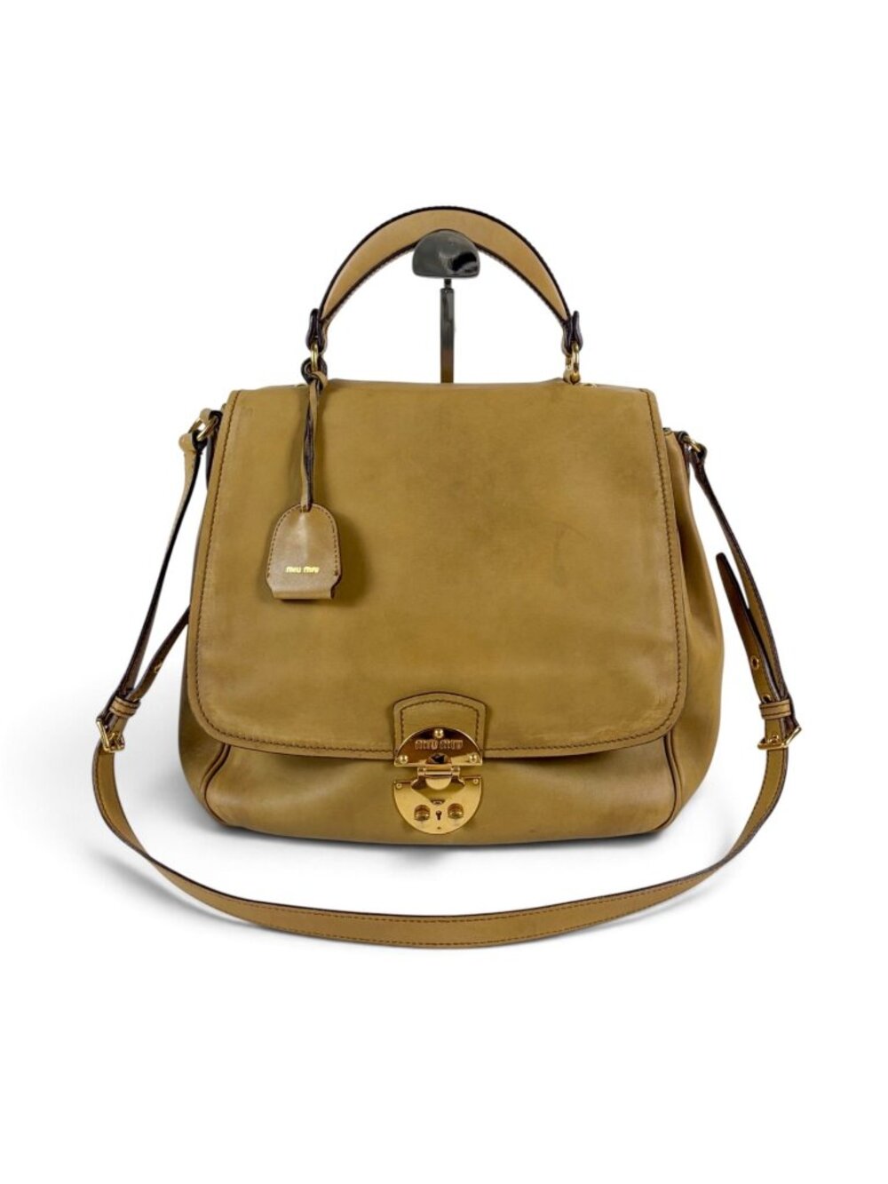 Miu Miu Top Handle Bag 2-Way Brown